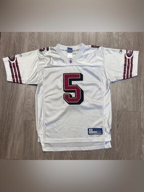 Vintage Reebok NFL 49ers Jeff Garcia #5 Jersey Youth Large 14/16